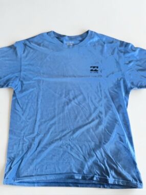 Billabong Blue Speckled Tee Large Surf Skate Casual T Shirt